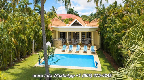 photos for SOSUA: WELL-MAINTAINED 2-BEDROOM VILLA WITH LARGE LOT